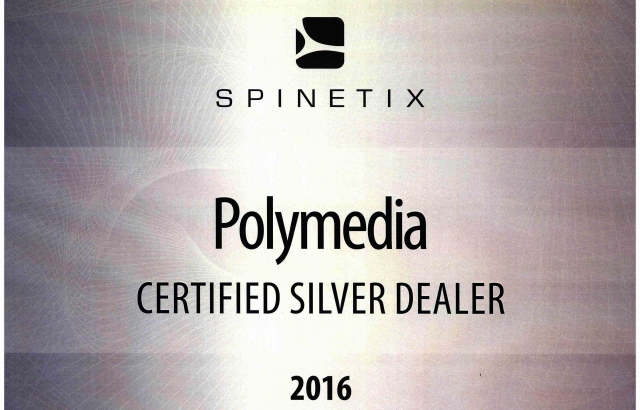 Polymedia серебряный партнер SpinetiX 2016